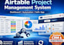 airtable project management, airtable project plan, airtable dashboard, softr